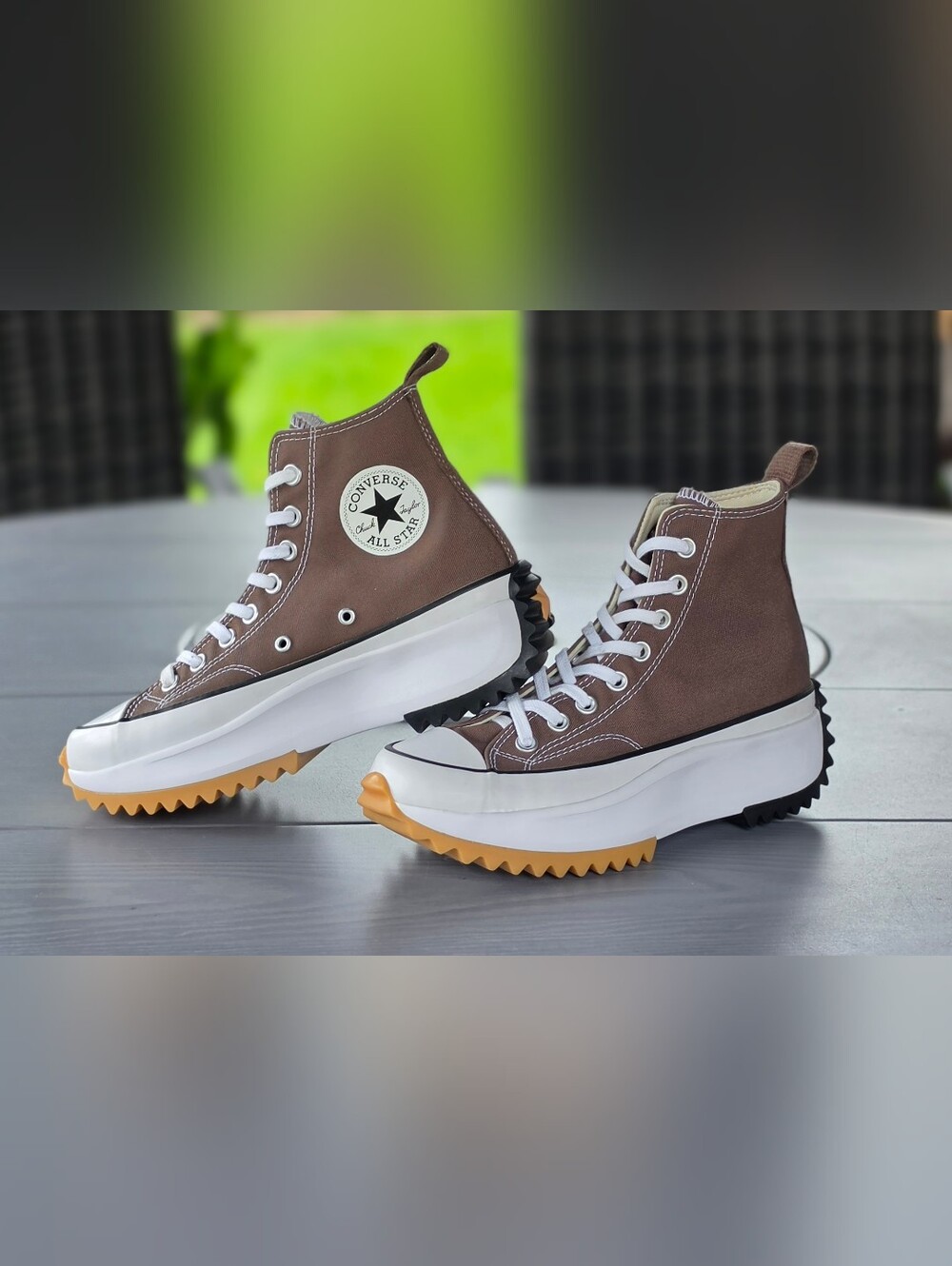 Converse Run Star Hike Platform High Top Sneakers W8 - Picture 2 of 14